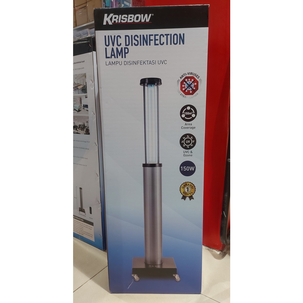 LAMPU UVC STANDING DISINFEKTAN / PEMBASMI VIRUS / KRISBOW LAMPU UV