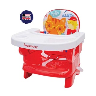  kursi  makan  bayi sugar  baby  chair high booster merah biru 