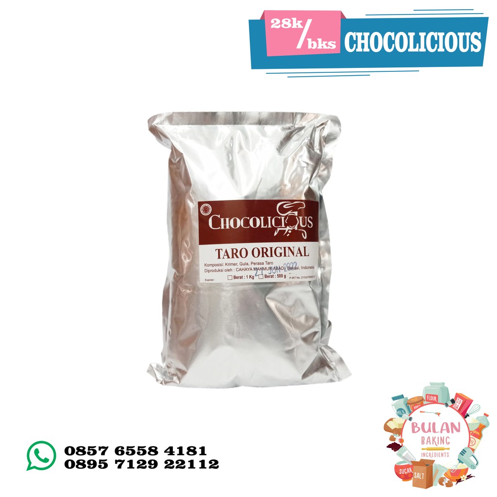 

Bubuk Minuman Chocolicious Taro Original (500g)