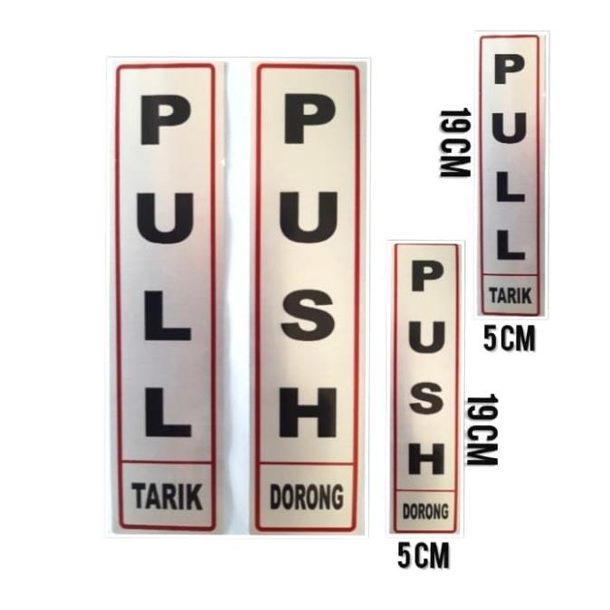 

stiker sticker label TARIK-DORONG mells-st11 Segera Beli