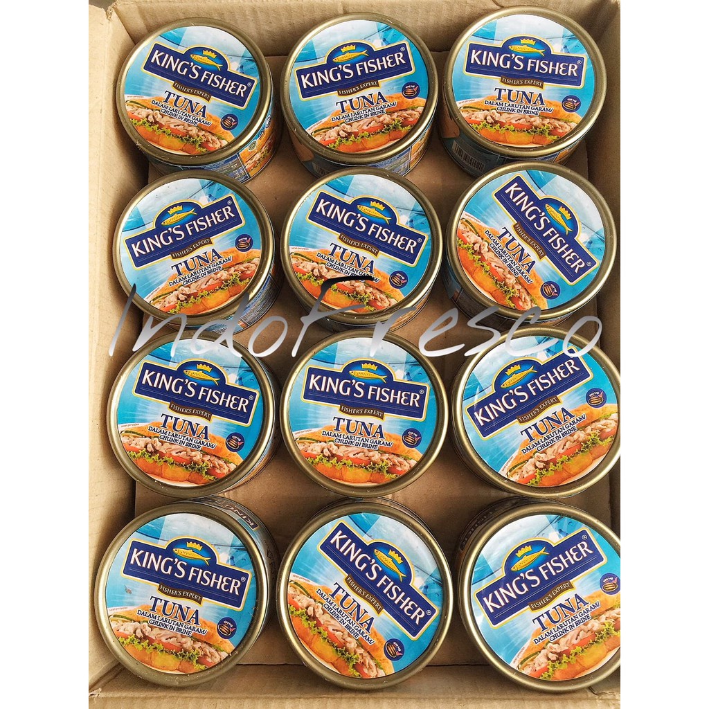 

PROMO KING'S FISHER TUNA IN BRINE- TUNA KALENG 170G- 1DUS KHUSUS GOSEND TERMURAH