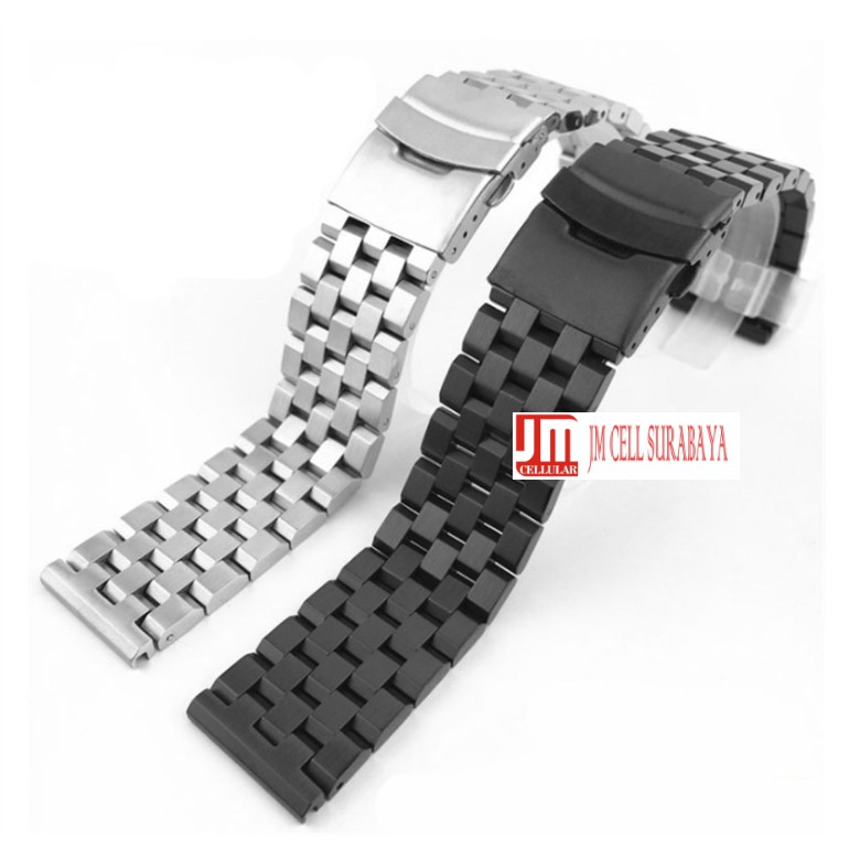 Super II Strap 20mm 22mm 24mm - Metal Stainless Steel Brushed