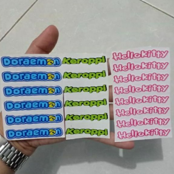 

STIKER HELLOKITTY/STIKER DORAEMON/STIKER KEROPI/TEMPELAN DORAEMON/TEMPELAN KEROPI/TEMPELAN HELLOKITTY