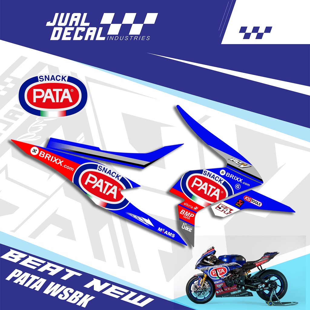 Stiker Beat Street Deluxe 2022 PATA BRIXX WSBK TOPRAK RAZGATLIOGLU Variasi 2021 2020 Lis Sticker Str