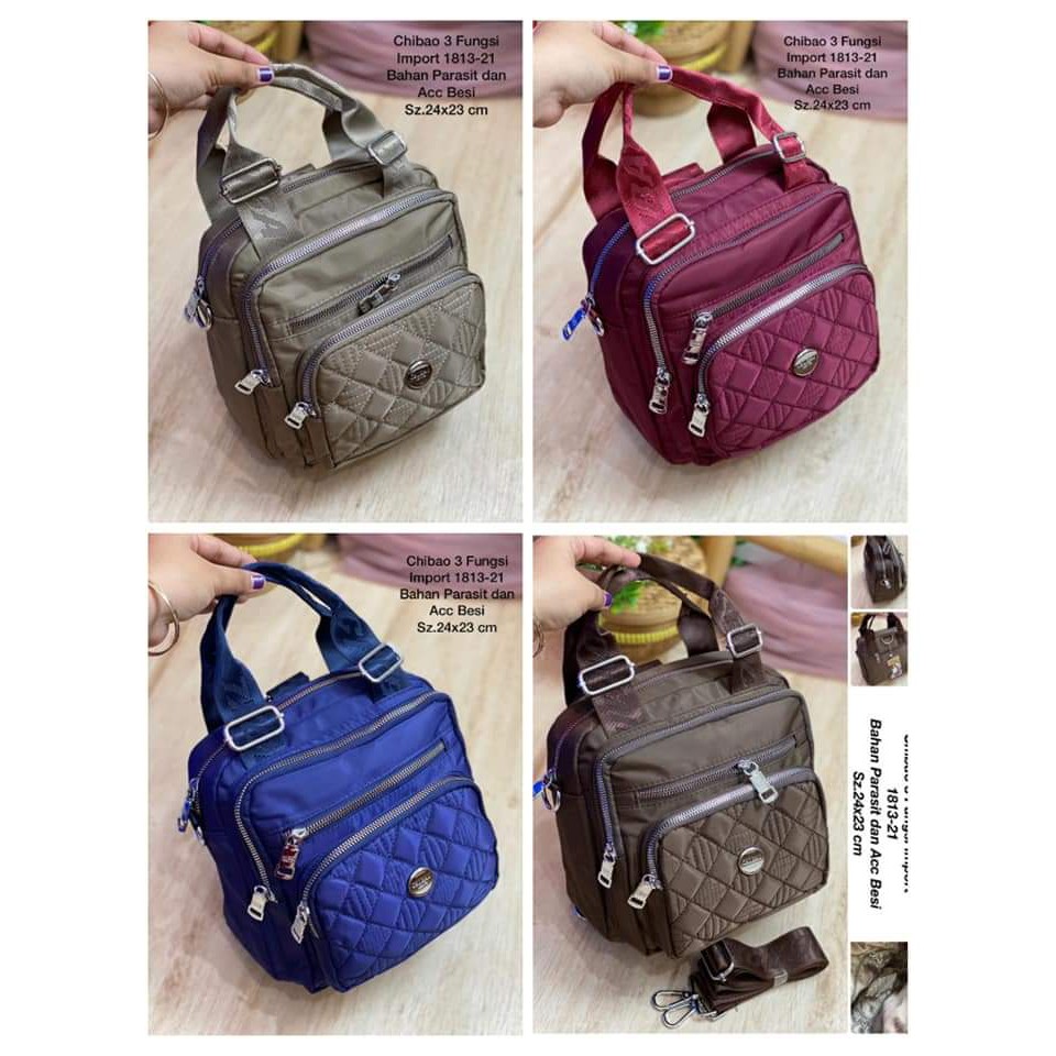 Tas Wanita Multifungsi Chibao 3in1 kode 1813-8 size 24x24x10 cm Tas Wanita 3in1 BISA BAYAR DITEMPAT!