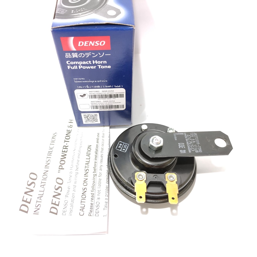 KLAKSON DISK 12V SINGLE DENSO SUARA AVANZA UNIVERSAL JAMINAN ASLI