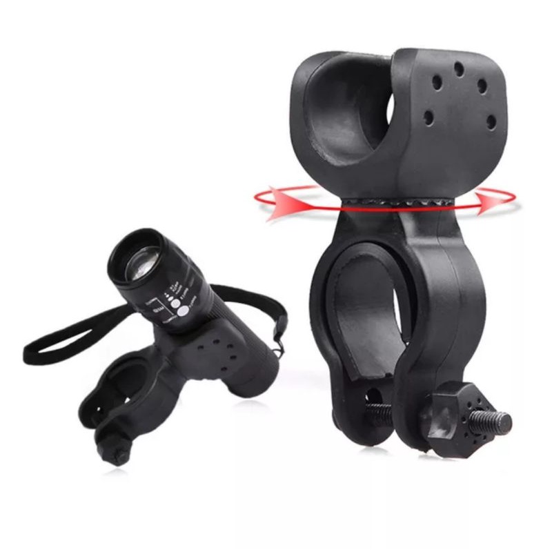 Holder Senter Sepeda 360° Bicycle Light Holder Braket Jepitan Senter