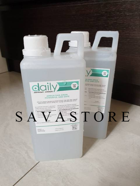 DAILY DISINFECTANT ANTISEPTIC DESINFEKTAN REGULER 1 LITER 1L AMAN UNTUK KULIT &amp; ANAK-ANAK [TERLARIS]