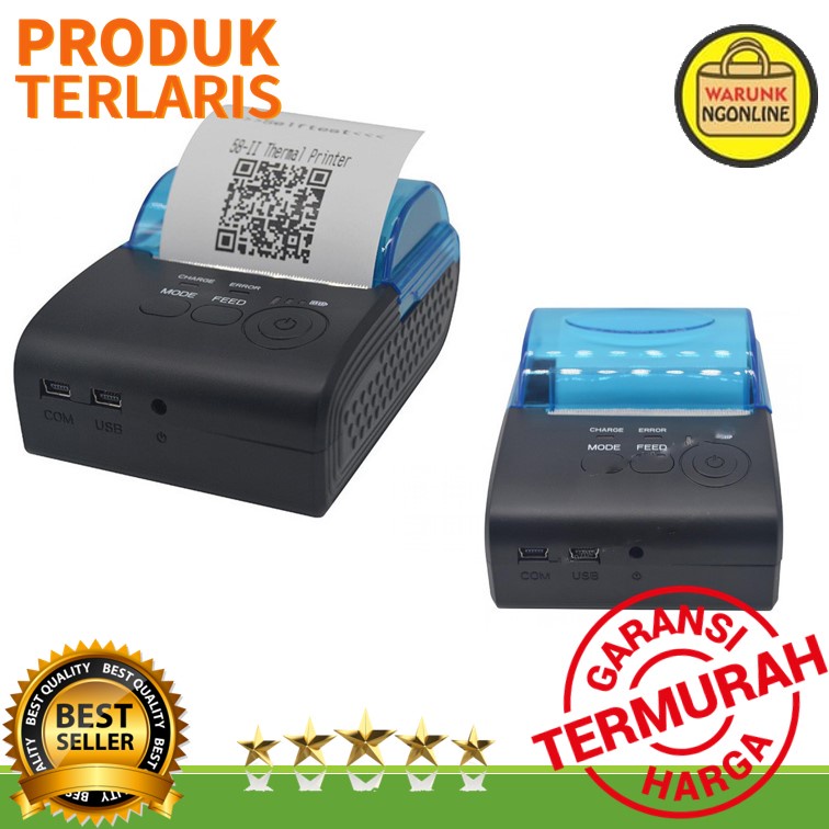 Printer Portable Bluetooth Thermal Receipt - Zjiang Mini 5805-DD