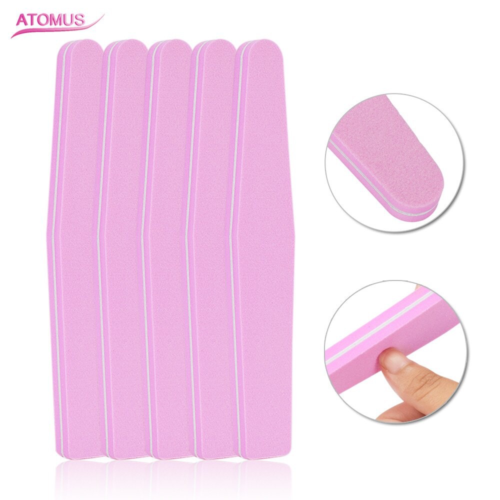 

PRODUK IMPORT 5pcs Nailfile Double Sides Lime A Ongle Lixa De Unha Limas De U As Profesionale Lima