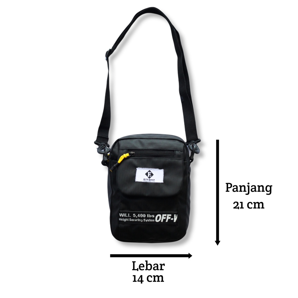 Sling Bag Hibi Effort - Tas Selempang Pria - Tas Handphone Masa Kini - Bisa COD