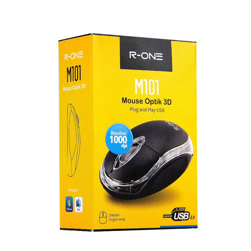 Jual MOUSE USB LAMPU / MOUSE USB OPTICAL / Mouse USB R-ONE / MOUSE USB