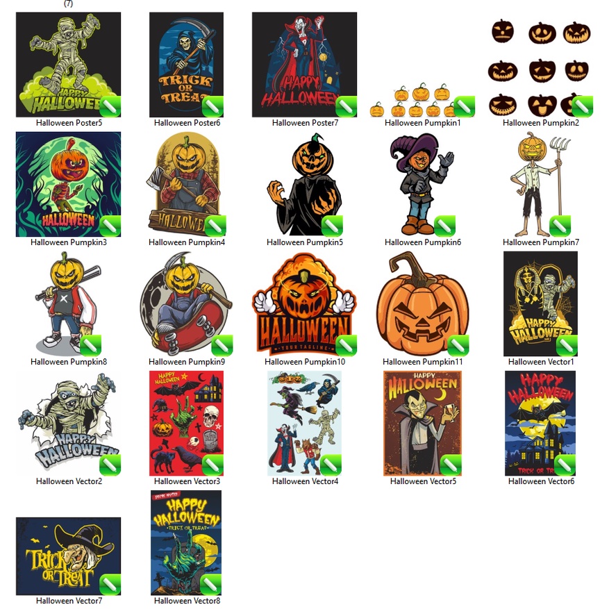 50+ Halloween Vector Collection - Coreldraw