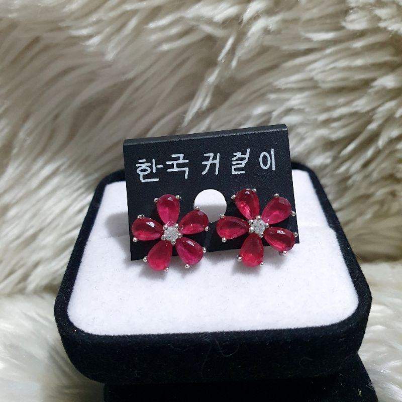 Anting Silver925 Full mata anting silver Anti Karat anti alergi anting premium berlian kilap N-042