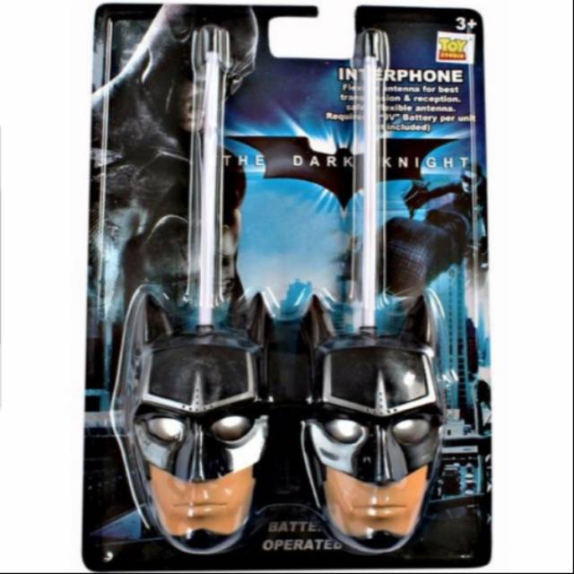 Walkie talkie anak motif batman mainan HT