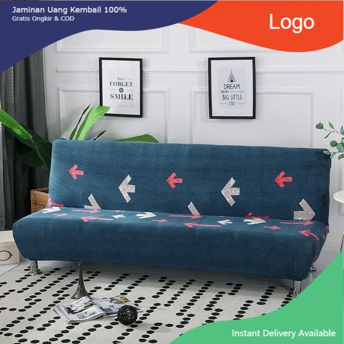 Cover SOFA BED Sarung SOFA BED stretch elastis ARROW Cover sofa bed