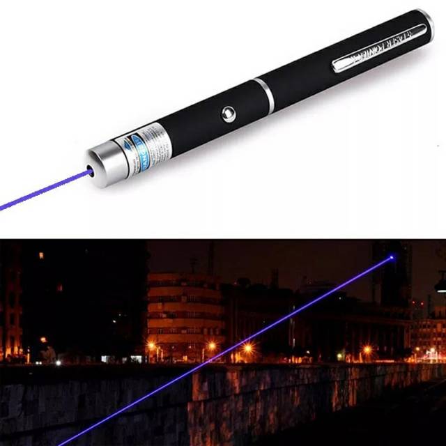 Laser Pointer 5 MW Daya Tinggi Biru 405Nm 530Nm 650Nm Biru LAZER