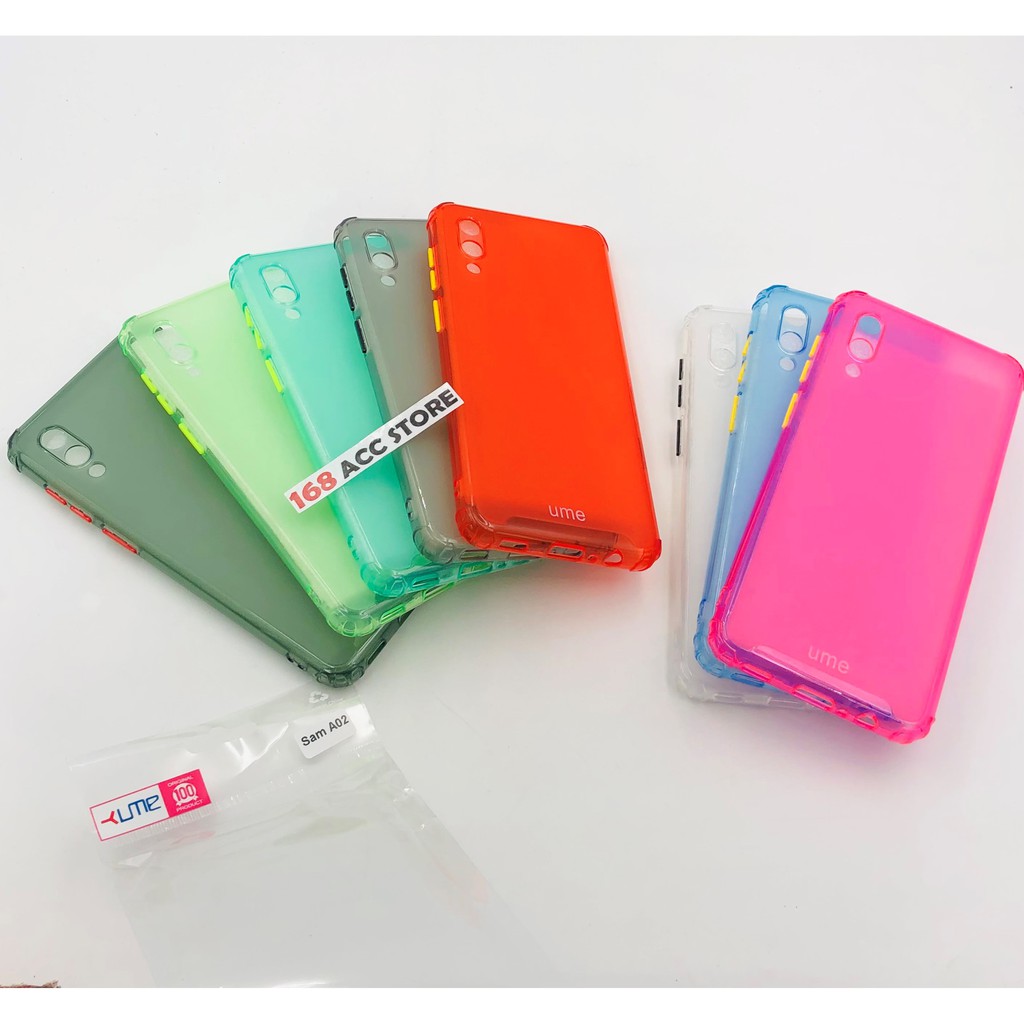 SILIKON SAMSUNG A02 CASE WARNA / SOFT CASE SAMSUNG A02 UME RAINBOW