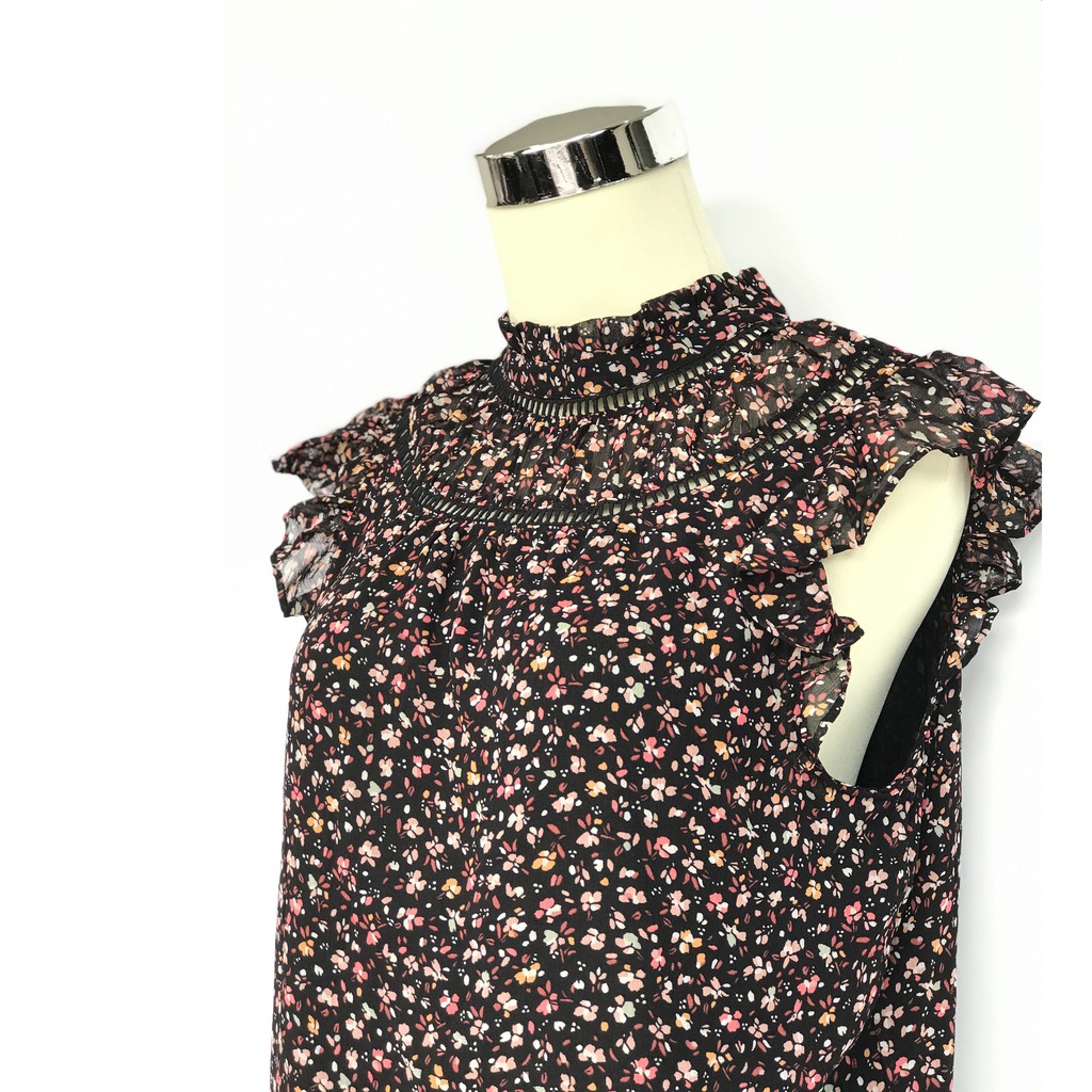 Blouse Wanita - LOFT Eyelet Flutter Shell Original-2