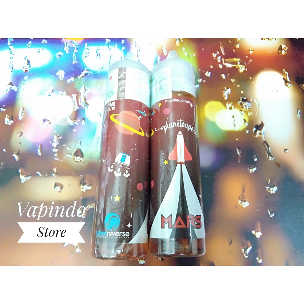 PLANETVAPE MARS BY BOGO 60ML STRAWBERRY BUBBLEGUM E LIQUID VAPE VAPOR