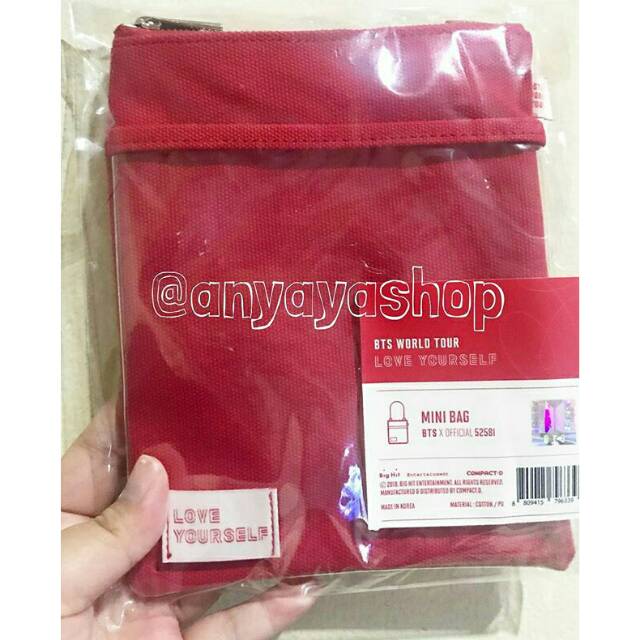 Official BTS Love Yourself Tour MD Mini Bag
