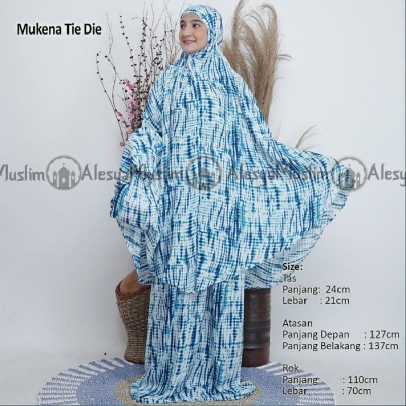 Mukena Tie Die Motif Dan Warna Random