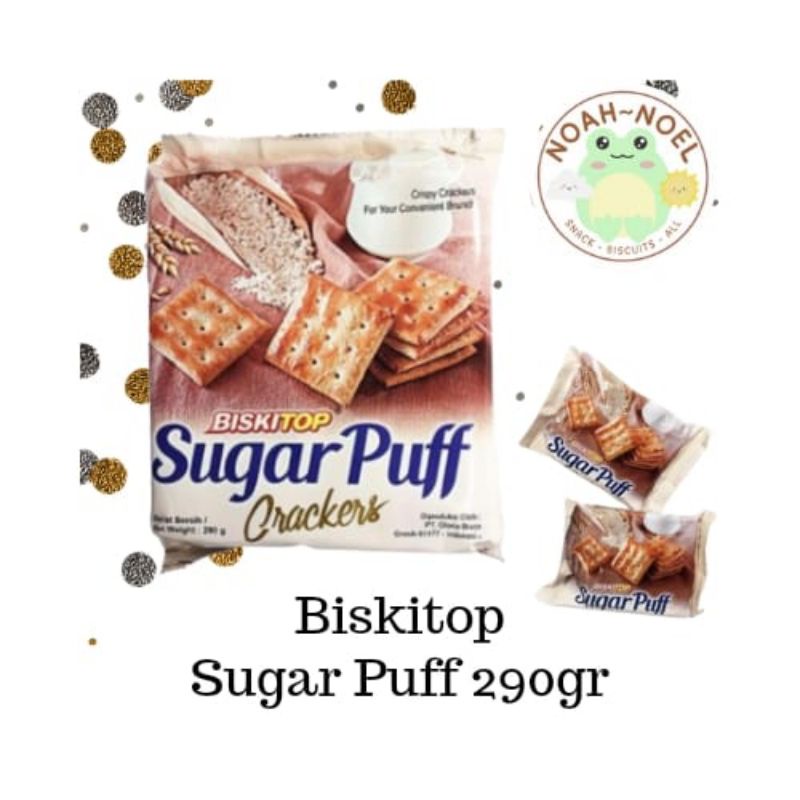 

NN - BISKITOP Sugar Puff Crackers 280gr Biskuit Gabin MALKIST enak dan renyah rasa manis