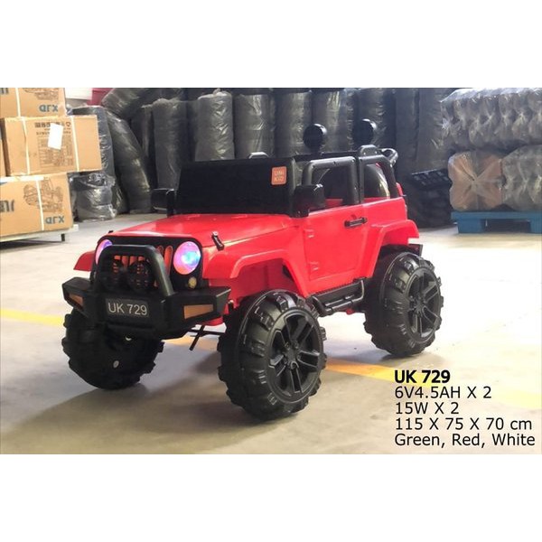 Mainan Mobil Aki Anak Jeep Rubicon Unikid UK-729