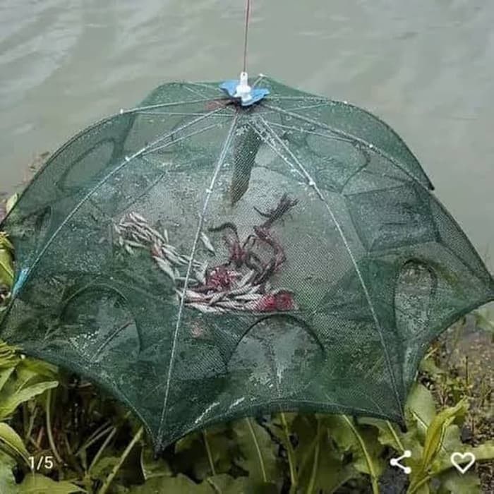 FISH TRAP JALA PERANGKAP LOBSTER IKAN UDANG BELUT KEPITING 8 LUBANG