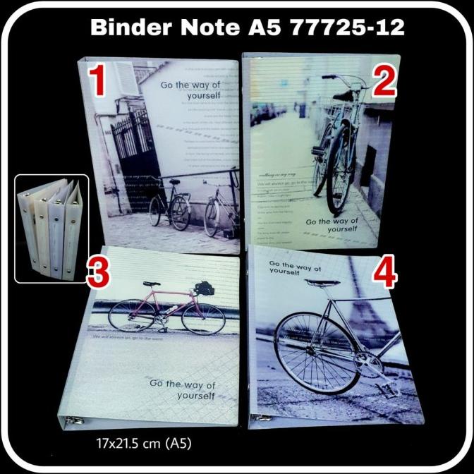 

MJ2 Binder Note A5 WZ-77725 Loose Leaf / Buku Ring / Buku Note F