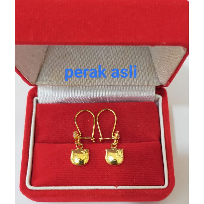 Anting Gantung variasi, Perak 925, Sepuh Emas Kuning