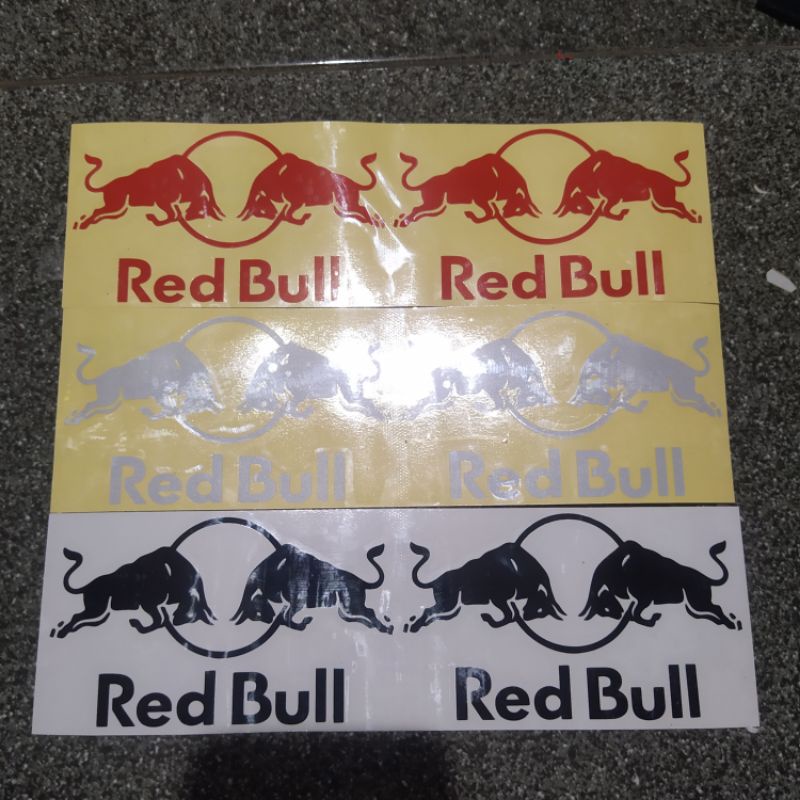 sticker redbull kecil sticker visor helm redbull sticker redbull