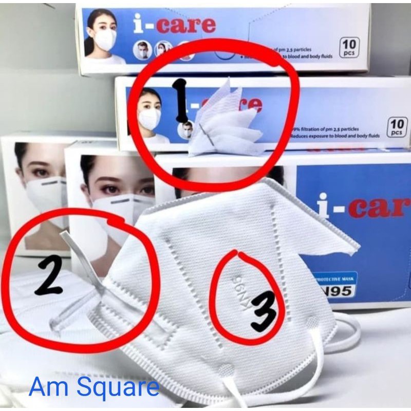 Masker KN95 Masker N95 Masker KN 95 Masker N 95 Masker Tebal Anti Debu Masker Original i-care