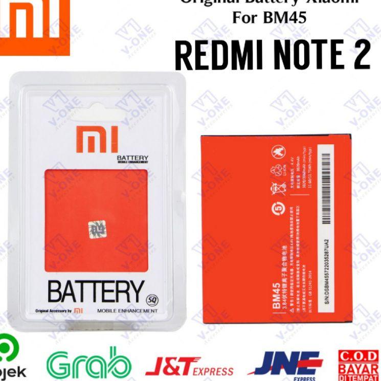Stok terbatas Baterai batre xiaomi redmi Note 2 BM45 Original  [KODE32]