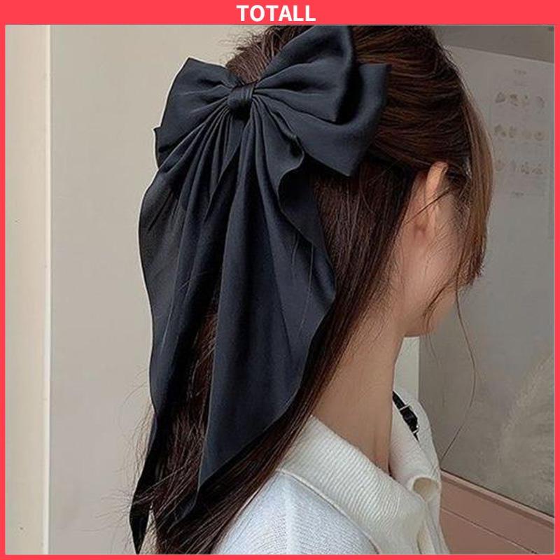 COD Jepit Rambut Pita Besar Korea Elegan Panjang Pita Rambut-Totall