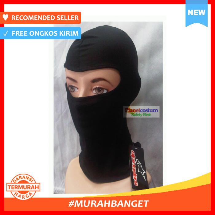 Balaclava Alpinestars / Masker Ninja Alpinestars / Balaclava Hitam