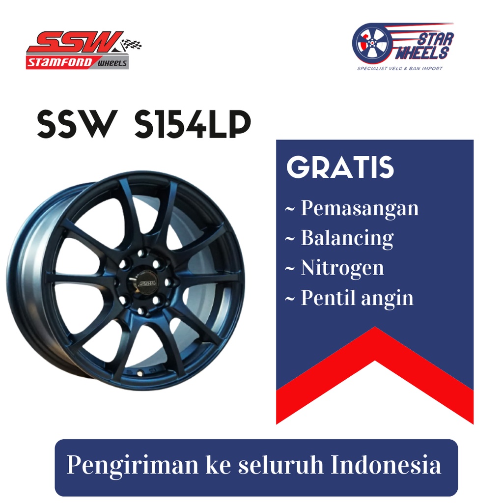 Velg Mobil SSW S154LP R15 x6,5 4x100 .. 4x114.3 +45, (GMD,BUGM,BKM,HS)