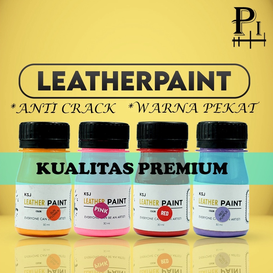 Cat Sepatu / Cat Tas  KSJ Leather Paint / Kulit / Midsole ( Pelengkap Pembersih  Sepatu )