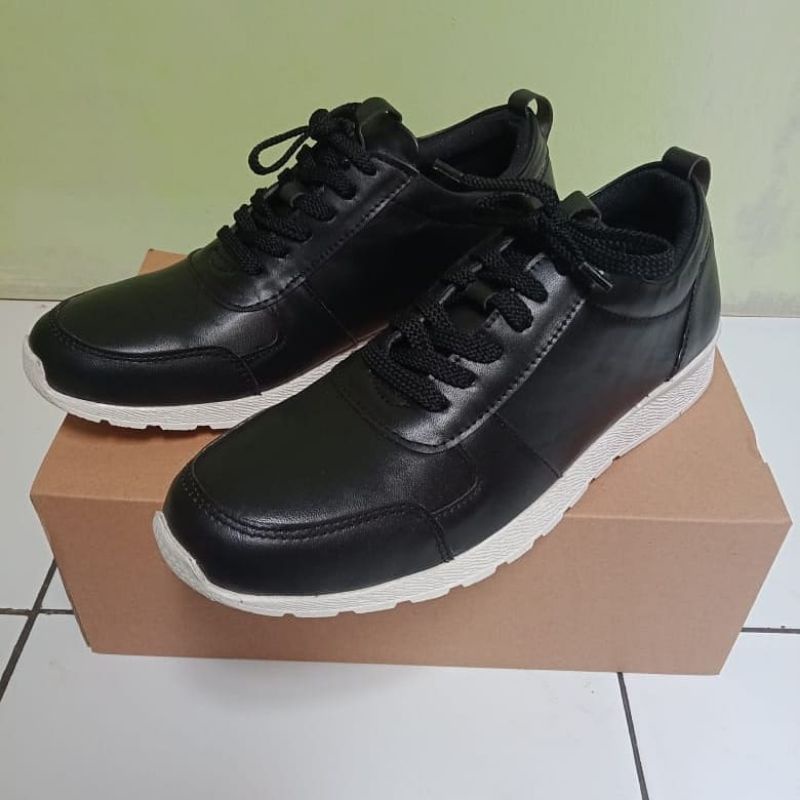 Sepatu sneaker sepatu santai casual pria kulit sapi asli berkualitas ND_komo