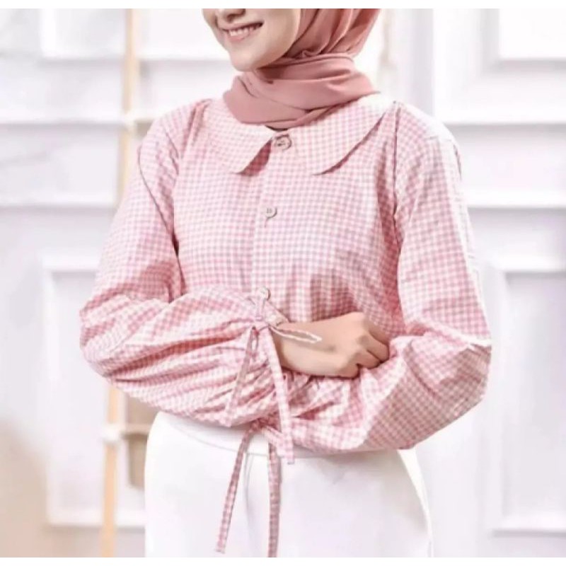 KARIN BLOUSE / ATASAN TERBARU / blouse lucu / lengan balon