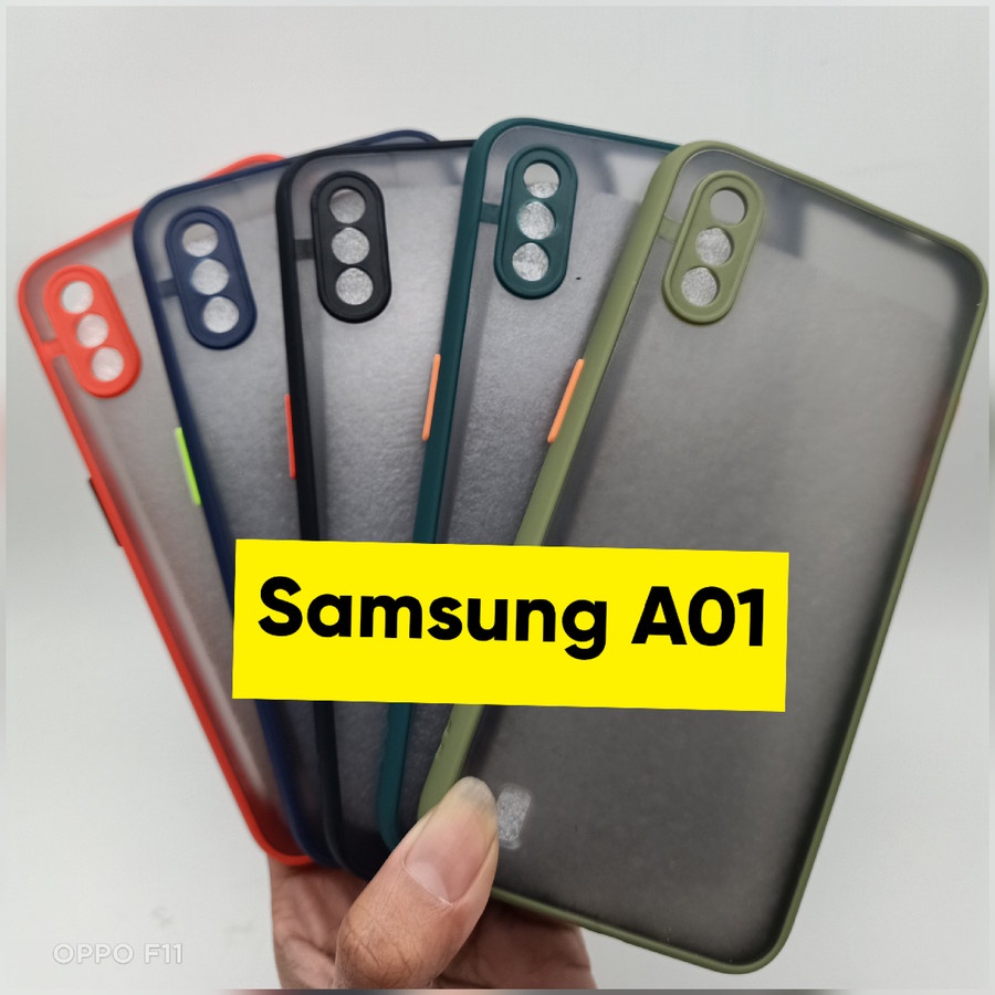 SAMSUNG GALAXY A01 Case Matte Fuze Case Dove Macaron Doff Hardcase Murah