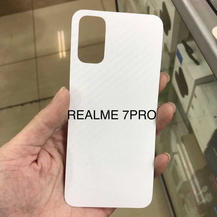 Anti gores skin carbon back belakang realme 7 pro new