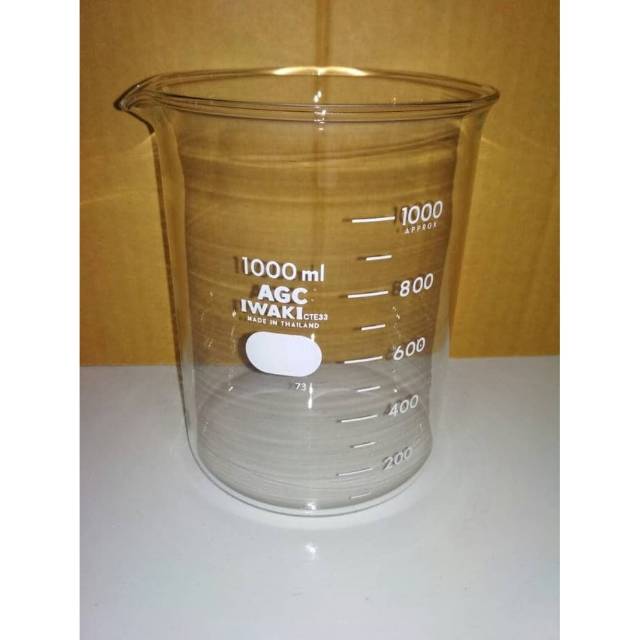 Jual Baru Beaker Glass Iwaki 1000 Ml Low Form Gelas Kimia Kaca Shopee Indonesia