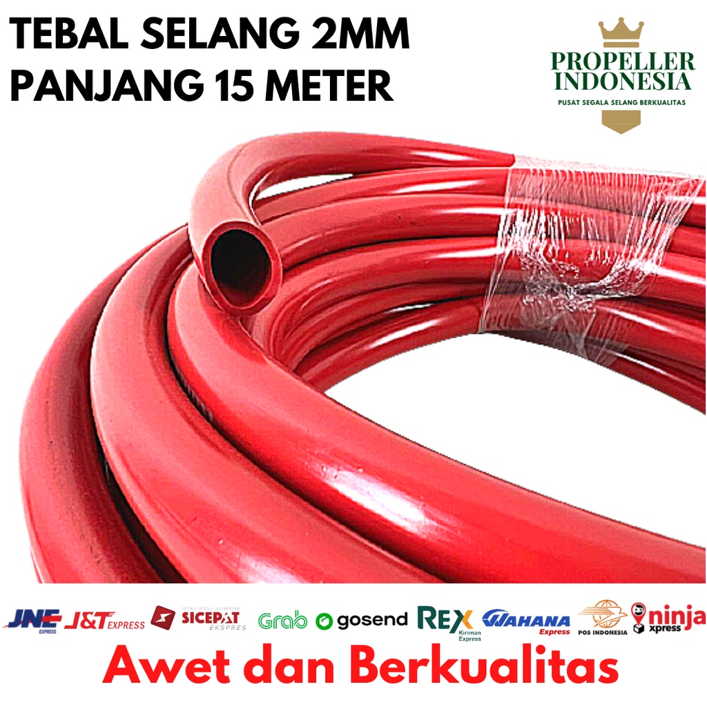 Paket Selang Air Dop dan Semprotan Air Set 5/8 Inch Tebal 2mm 15 Meter