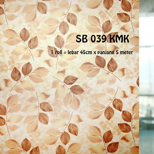 SB 039 [GD] WALLSTIKER WALL STICKER KACA UK 45CM X 5METER STICKER SETIKER WALLPAPER PINTU JENDELA KACA BUAT KAMAR MANDI DEKORASI DECOR DEKOR RUMAH WALPAPER SANBLAST WELPEPER SANBLAS SUNBLAST SUNBLAS LEMARI