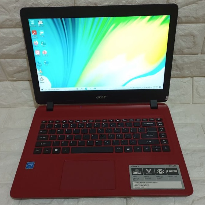Laptop Acer Aspire 3 A314-33 Intel Celeron N4000 1.10GHz Ram 4GB 500GB