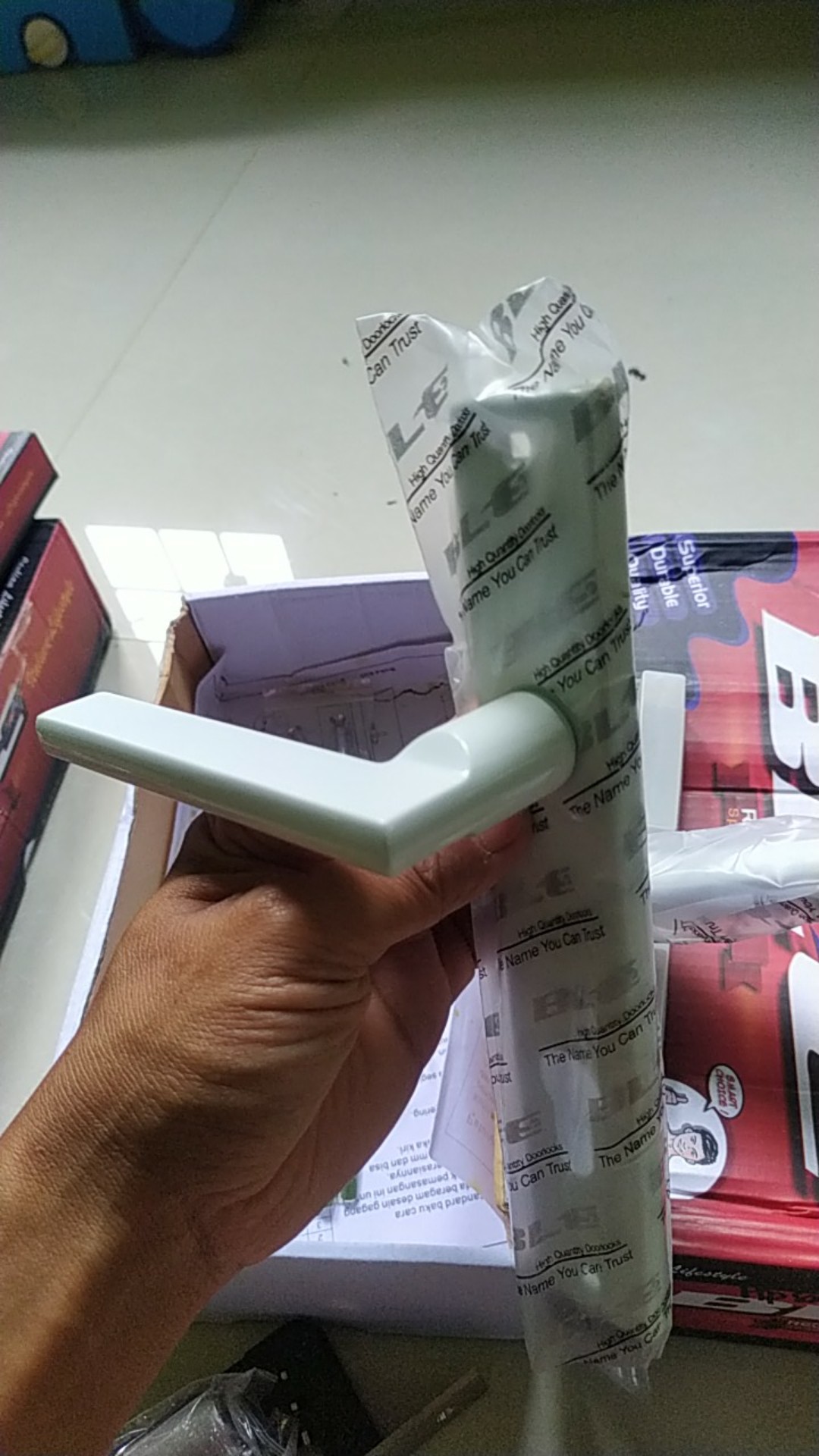 Handle Plate Set Aluminium Bellucci 839 L66 Set (handle Plate+body+cylinder) White