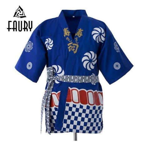 YUKATA KIMONO HAPPI HAPI SERAGAM RESTORAN TAKOYAKI SUSHI JEPANG JAPAN UNIFORM ALL SIZE