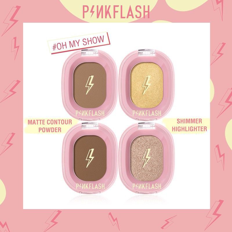 BPOM PINKFLASH OhMyShow Highlighter Contour Shimmer Soft Smooth Bronzer PFF02