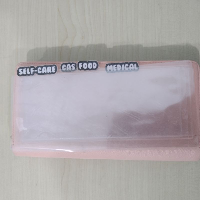 

4 buah clear cash envelope laminating